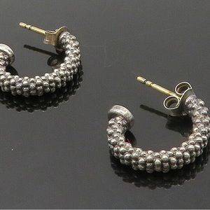 Lagos Caviar Hoop Earrings